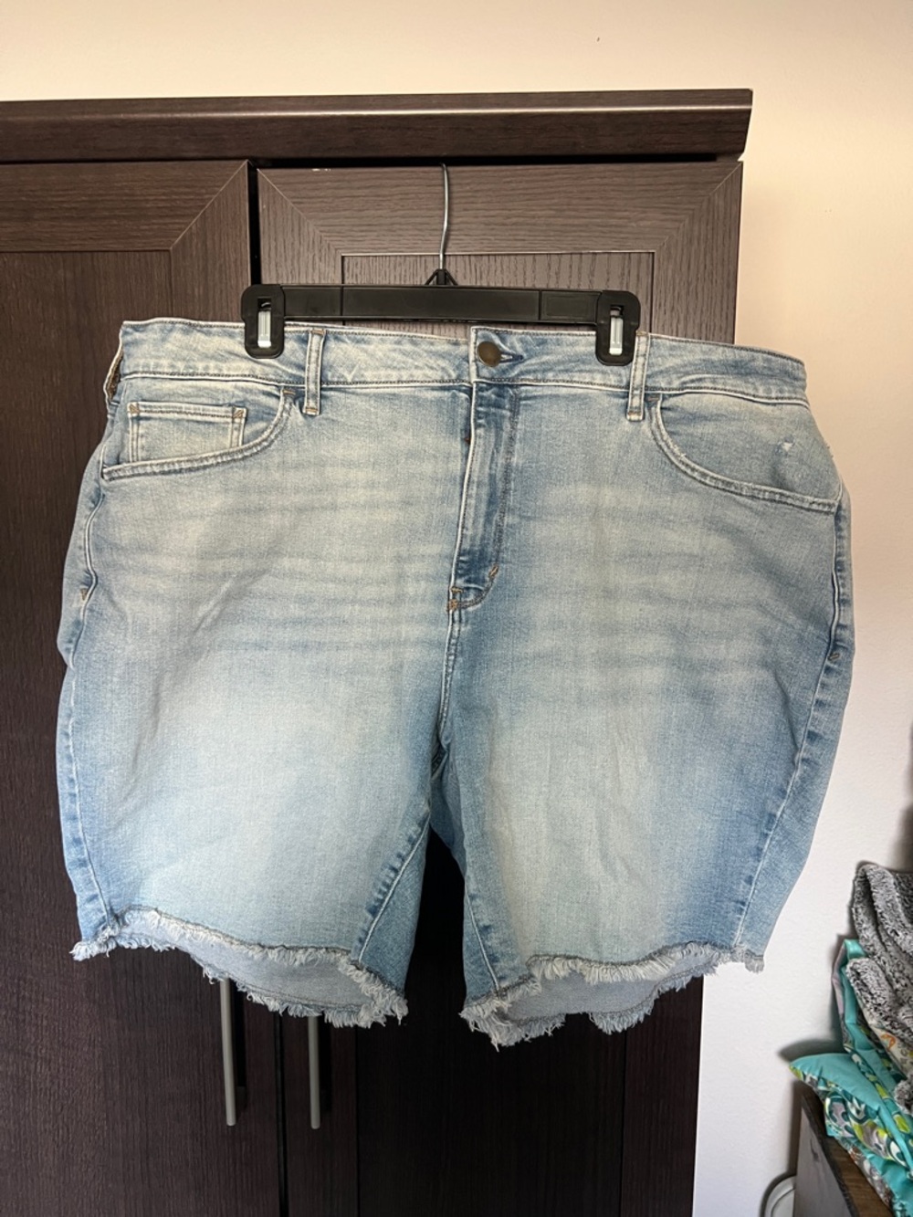 a.n.a Light Blue Denim Jean Shorts